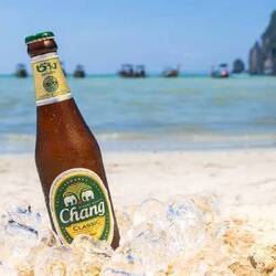 Volgens Julie het lekkerste bier van Thailand. Gijs zweert bij Singha. (Thnx Google 4 the photo)
