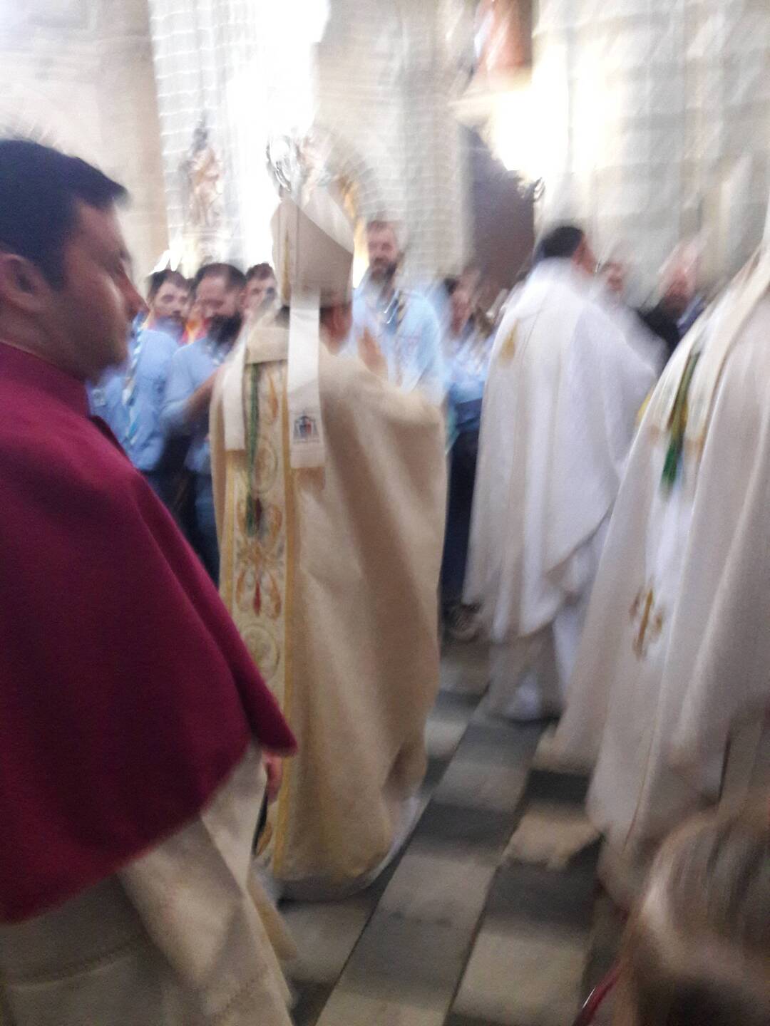 Bishop in the cathedral