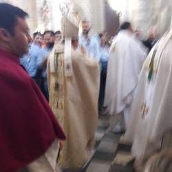 Bishop in the cathedral