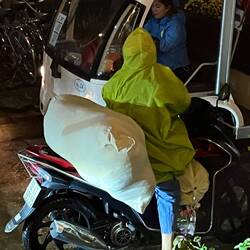 Our laundry heading into the night