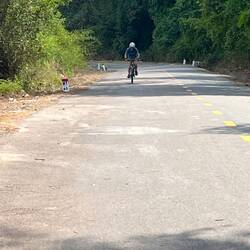 Should have rented an e-bike. Bugger, bugger