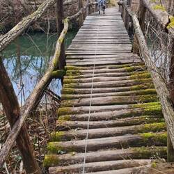 Immer wieder über rustikale Brücken!