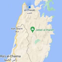 Musandam, high rocky mountains and fjords