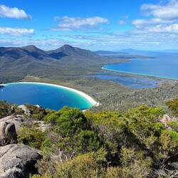 Aussicht auf den Wineglass Bay