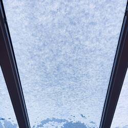 Those seated in Horizons weren't seeing much through the forward windows — Dallman Bay, Antarctica.