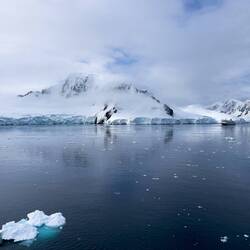 Fred Olsen's Balmoral looks tiny in this setting — Neumayer Channel, Antarctica.