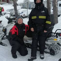 Anne und ich am Ende der Fahrt
