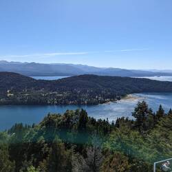 Views over lakes & mountains