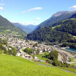 Blick auf Airola - ab hier wird's italienisch