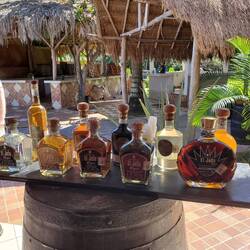 Our second stop on our tour ... El Jefe Reyes Tequila