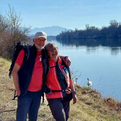 Der stille Rhein vor dem schwarzen Wald!