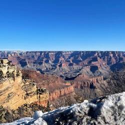 How close the road is to the canyon