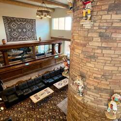 The foyer of the hotel