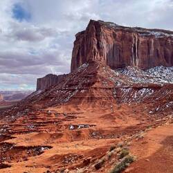 Red rocks and snow - perfection