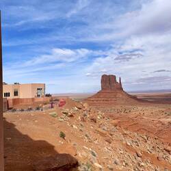 Looking out from our balcony towards The View restaurant