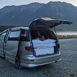 So werden wir hier morgens wach..