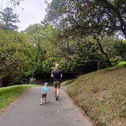 Gut, dass der Weg vollständig bergab geht. Ein plus für Kids ;)