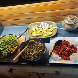 Le repas de Kristine et Bernard!