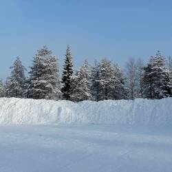 Das Schneeschieben hat sich gelohnt.