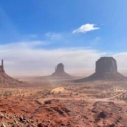 All the dust from the wind