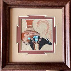 The Navajo sand paintings we purchased