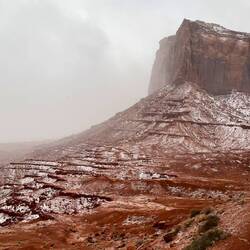 You could see the clouds and snow move through