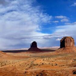 A panoramic view of the valley