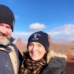 Our faces frozen from the freezing winds