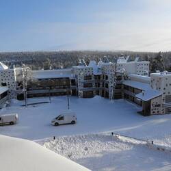 View from our hotel balcony