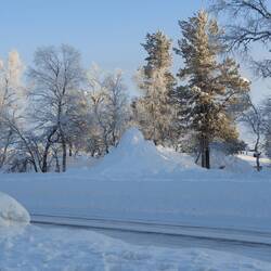 Snowy scenes around town