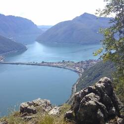 schöner Blick auf den Luganer See