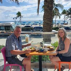 Breakfast by the ocean!
