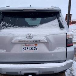 After taking photos of the wrong car, I found our car for a photo