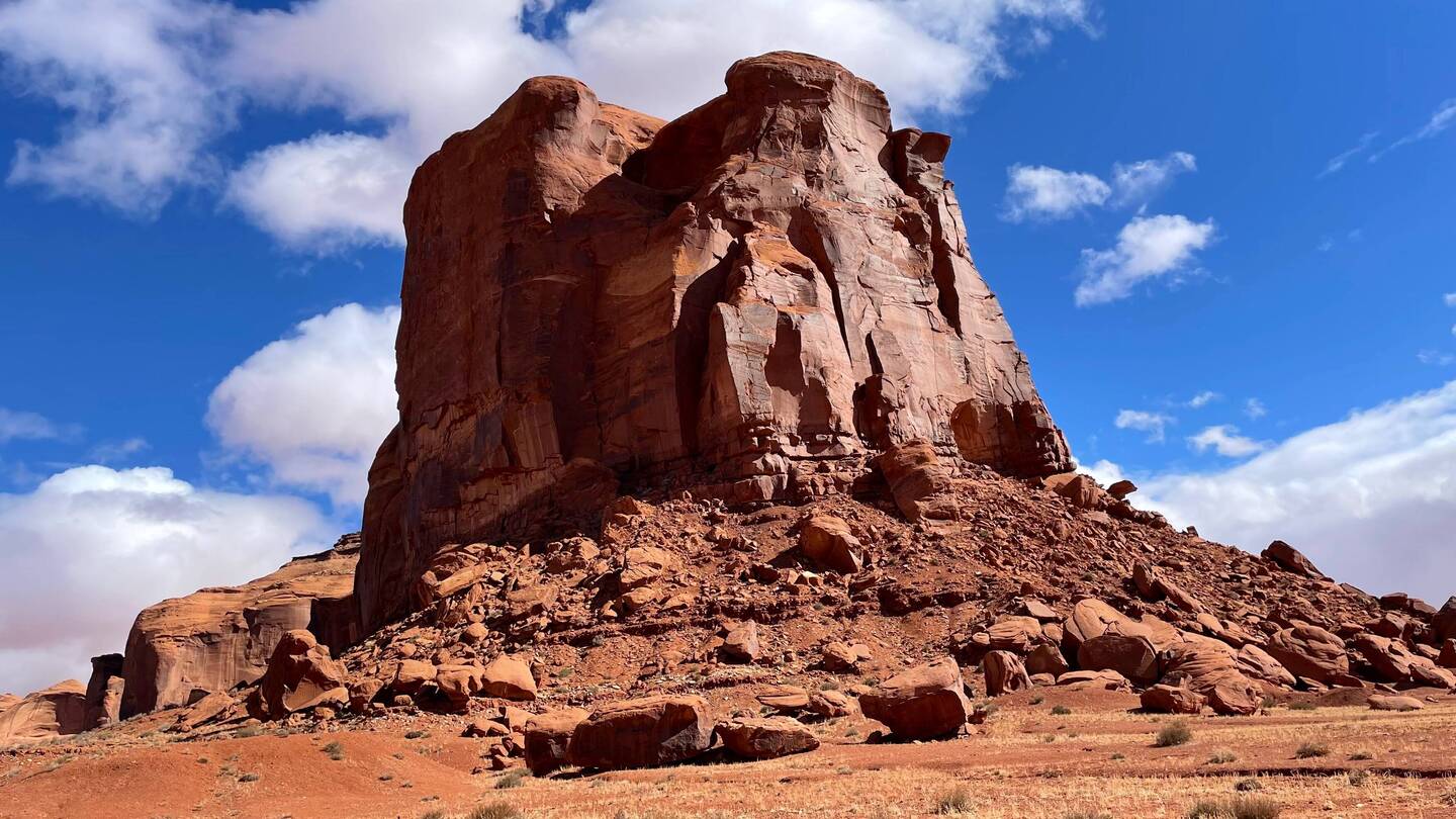 The rocks are so shiny from the wind, rain and sand