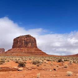 Monument Valley as looking back towards the hotel