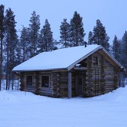 Our log cabin for the night