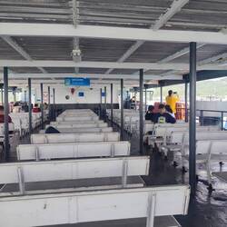 The 2nd & 3rd floors had shaded outdoor seating.