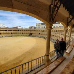 Dave and John in the Building stands