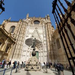 Replica of the weather vain on top of the Cathedral and the Ticket office
