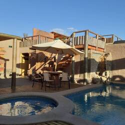 Unser Hostal mit Pool