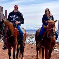 The horses winter coat was so thick and fluffy