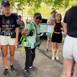 Saying goodbey to our guide