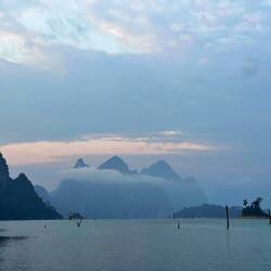 The cloud hanging on these mountains- beautiful