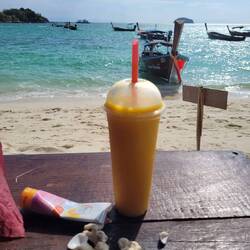 My morning mango shake - just mango and ice. Yum!