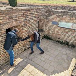 Emily and John at the Panaderia
