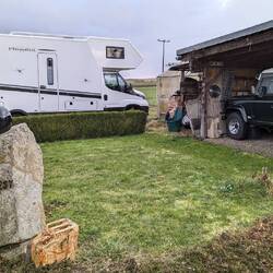 Zum ,Schlafen werden wir trotzdem nochmal ins WoMo gehen, ist wärmer