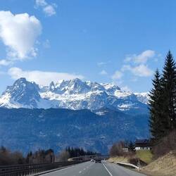 Irgendwo in Österreich entlang der Tauernautobahn.