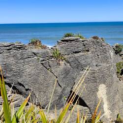 Hier sehen wir schon die verschiedenen Schichten der Pancakes.