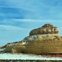 Church Rock - solitary column of sandstone in southern Utah along the eastern side of U.S. Route 191