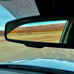 Love looking the scenery in the rearview